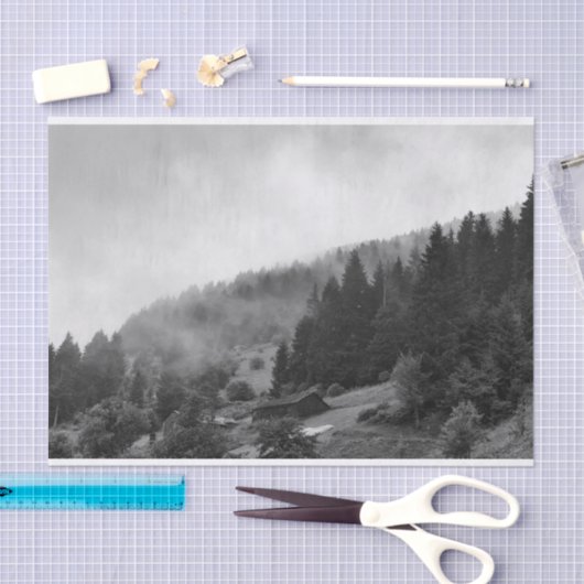 Magische, koele natuur in mist tissuepapier (Craft)