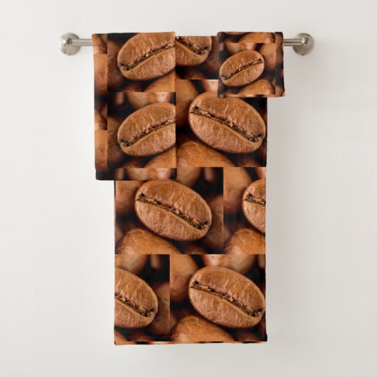 Magische koffiebonen bad handdoek (Insitu)