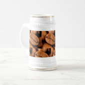 Magische koffiebonen bierpul (Voorkant links)