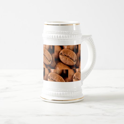 Magische koffiebonen bierpul (Voorkant rechts)