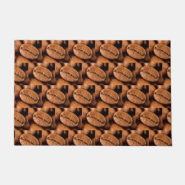 Magische koffiebonen deurmat