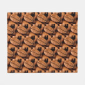 Magische koffiebonen fleece deken (Voorkant (Horizontaal))