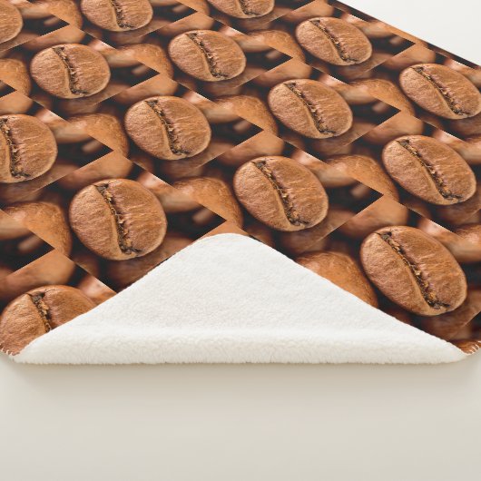 Magische koffiebonen sherpa deken (3/4)