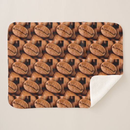 Magische koffiebonen sherpa deken (Voorkant (horizontaal))