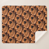 Magische koffiebonen sherpa deken (Voorkant (horizontaal))