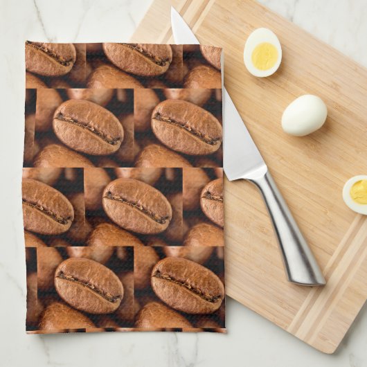 Magische koffiebonen theedoek (Quarter Fold)