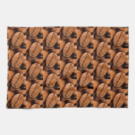 Magische koffiebonen theedoek