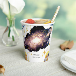 Magische komeet ruimte verjaardag papieren bekers
