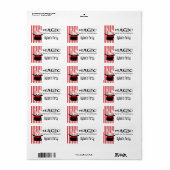 Magische konijn in een Pet Etiket (Full Sheet)