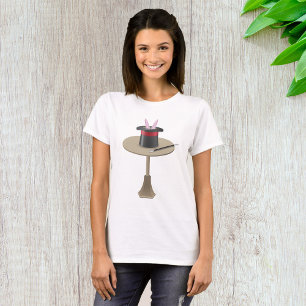 Magische Konijn in Hoed met Toverstaf T-shirt