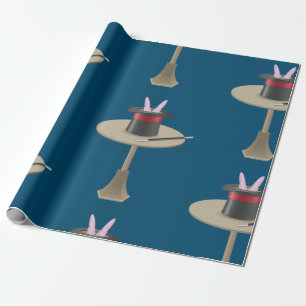 Magische Konijn in Hoed met Toverstok Cadeaupapier