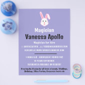 Magische konijn, Magicisch Adverteren Flyer (Enkel)