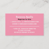 Magische konijn, magiër visitekaartje (Achterkant)