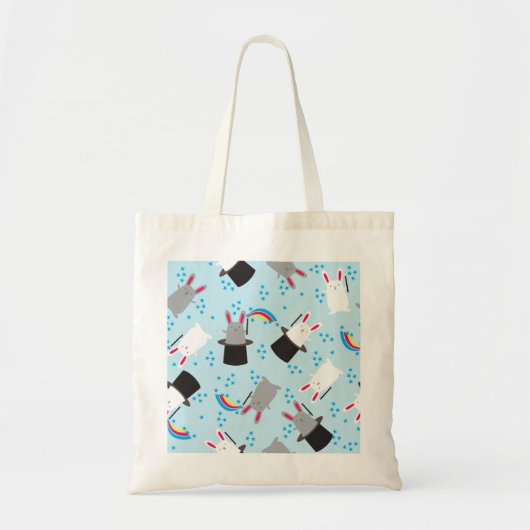 Magische konijnen tote bag (Voorkant)