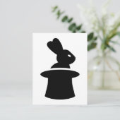 Magische konijnenhoed briefkaart (Staand voorkant)