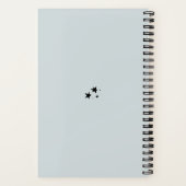 Magische kosmische hand en halve maan notitieboek (Achterkant)