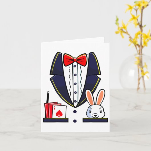 Magische kostume Halloween Magische Show Mannen Vr Kaart (Gele Bloem)