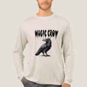 Magische kraai Tri-Blend shirt (Voorkant volledig)