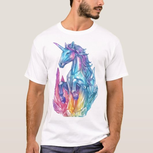 Magische Kristalgrot Eenhoorn (1) T-shirt (Voorkant)
