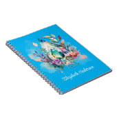 Magische Kristallen Dreamcatcher Aqua Notitieboek (Rechterzijde)