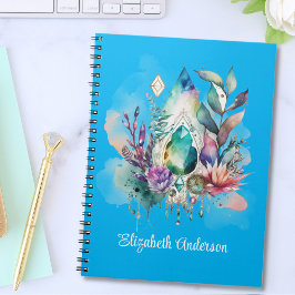 Magische Kristallen Dreamcatcher Aqua Notitieboek