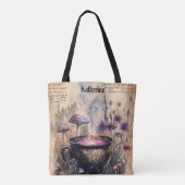 Magische Kruidenketel Botanisch Tote Bag (Achterkant)