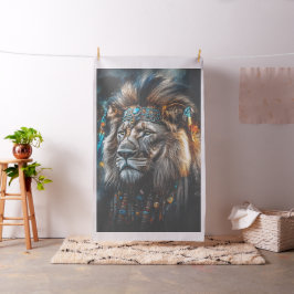 Magische kunstzinnig geklede leeuw stof