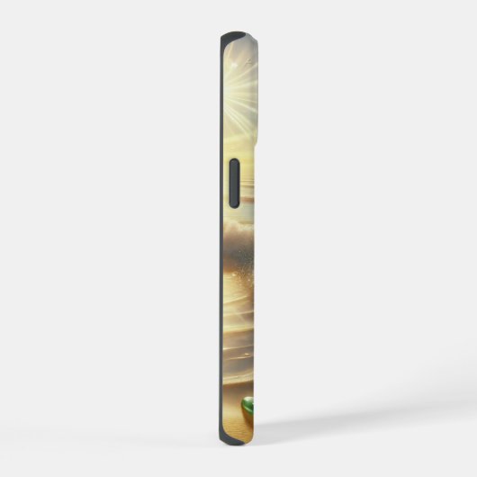 Magische kustlijn met Blue Waves en Zee iPhone 15 Case (Rechterkant)