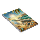 Magische kustlijn met Blue Waves en Zee Notitieboek (Rechterzijde)