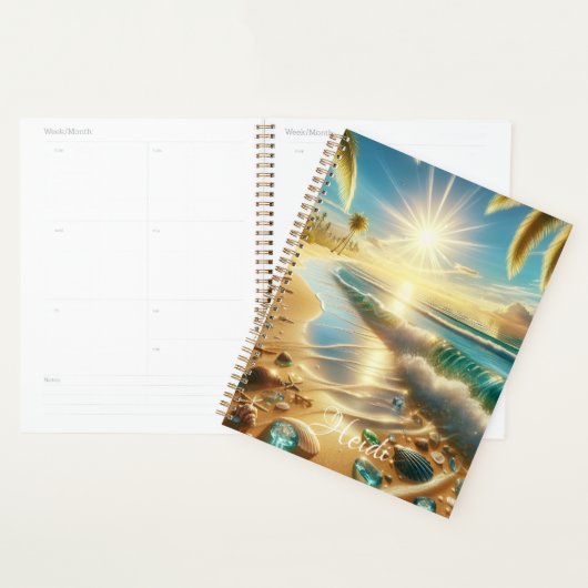 Magische kustlijn met Blue Waves en Zee Planner (Display)