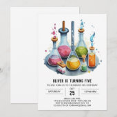 Magische Lab chemie wetenschapper verjaardag Kaart (Voorkant / Achterkant)