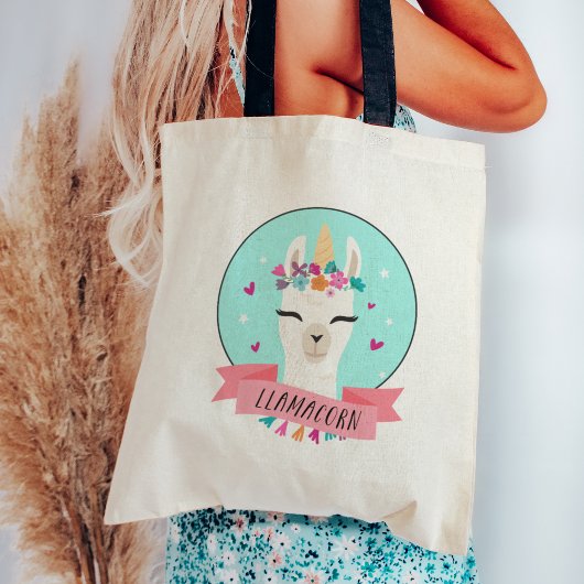 Magische lamacorn tote bag