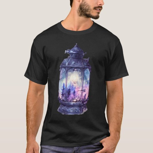 Magische lantern Camping Forest Cottcore Firefli T-shirt (Voorkant)