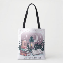 Magische Late Night Reading Club Lantaarn Book Sta Tote Bag