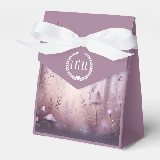 Magische Lavendel Fairy Lights bruiloft Bedankdoosjes (Voorkant Zijde)