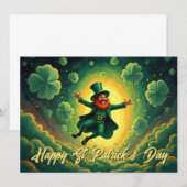 Magische Leprechaun St. Patrick's Day Kunst (Voorkant / Achterkant)