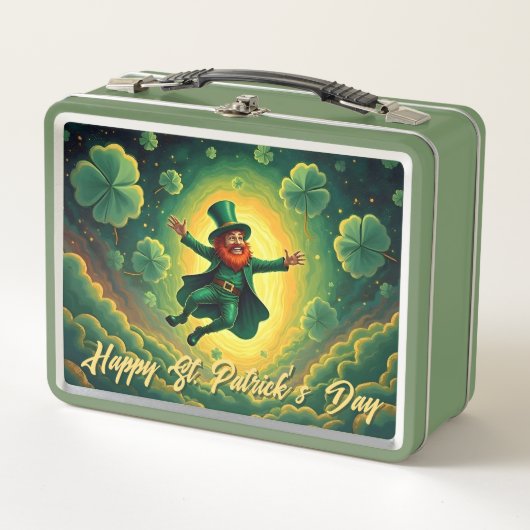 Magische Leprechaun St. Patrick's Day Kunst (Voorkant)