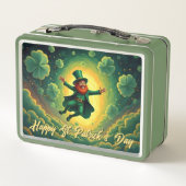Magische Leprechaun St. Patrick's Day Kunst (Achterkant)