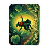 Magische Leprechaun St. Patrick's Day Kunst Magneet (Verticaal)