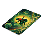 Magische Leprechaun St. Patrick's Day Kunst Magneet (Linkerzijde)