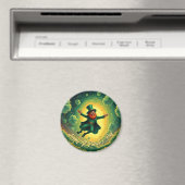 Magische Leprechaun St. Patrick's Day Kunst Magneet (Insitu (Vaatwasser))