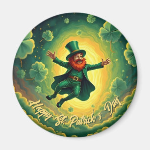 Magische Leprechaun St. Patrick's Day Kunst Magneet