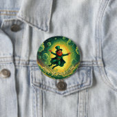 Magische Leprechaun St. Patrick's Day Kunst Ronde Button 7,6 Cm (In situ)