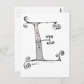 Magische letter E van tony fernandes-ontwerp Briefkaart (Voorkant / Achterkant)