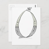 Magische letter O van tony fernandes-ontwerp Briefkaart (Voorkant / Achterkant)