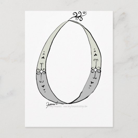 Magische letter O van tony fernandes-ontwerp Briefkaart (Voorkant)