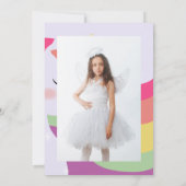 Magische levendige regenboog eenhoorn verjaardag f kaart (Achterkant)