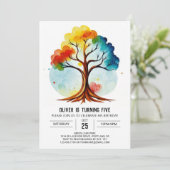 Magische Levensboom Verjaardag Kaart (Staand voorkant)