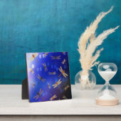 Magische libellen op blauw, fotoplaat (Insitu)