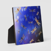 Magische libellen op blauw, fotoplaat (Voorkant)